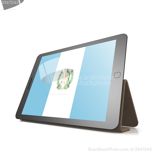 Image of Tablet with Guatemala flag