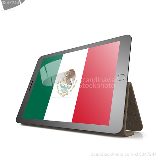 Image of Tablet with Mexico flag