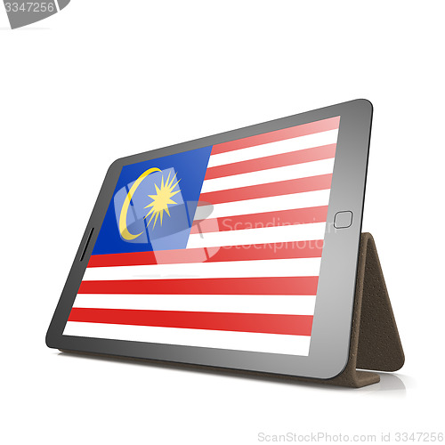 Image of Tablet with Malaysia flag