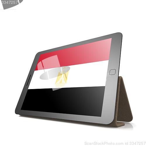 Image of Tablet with Egypt flag