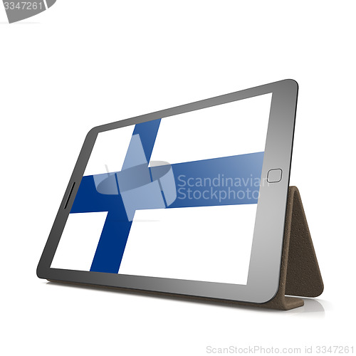 Image of Tablet with Finland flag