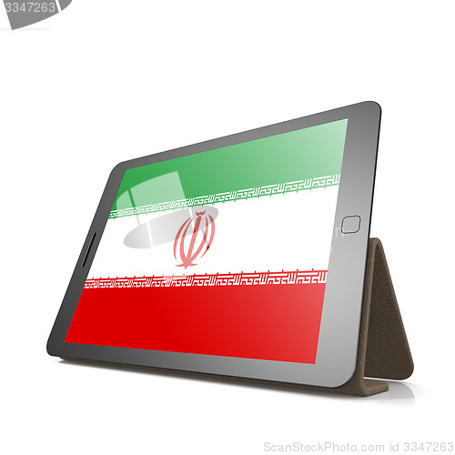 Image of Tablet with Iran flag