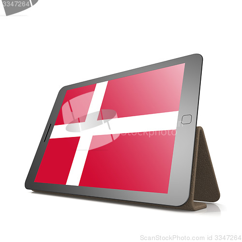 Image of Tablet with Denmark flag