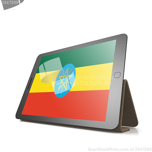 Image of Tablet with Ethiopia flag