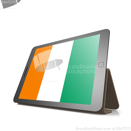 Image of Tablet with Ivory Coast flag