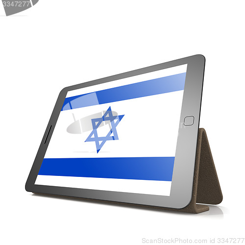 Image of Tablet with Israel flag