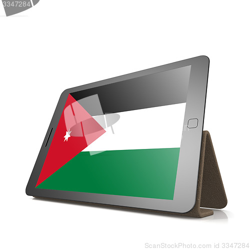 Image of Tablet with Jordan flag