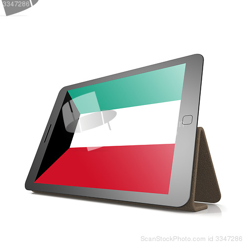 Image of Tablet with Kuwait flag