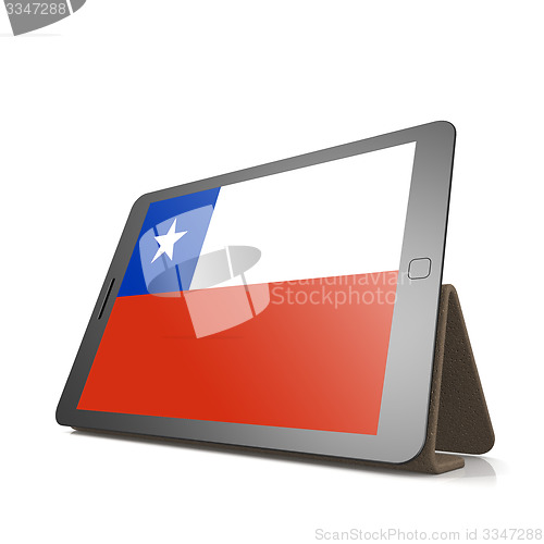 Image of Tablet with Chile flag