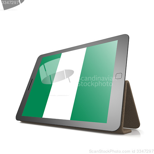 Image of Tablet with Nigeria flag