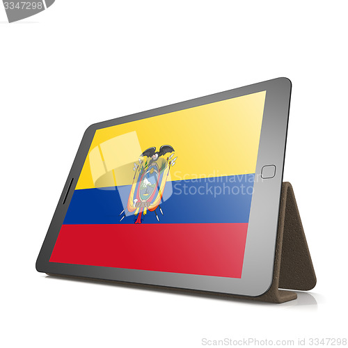 Image of Tablet with Ecuador flag