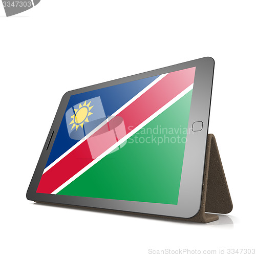 Image of Tablet with Namibia flag