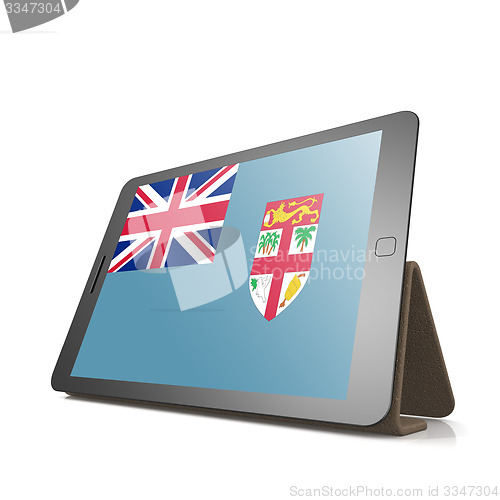 Image of Tablet with Fiji flag