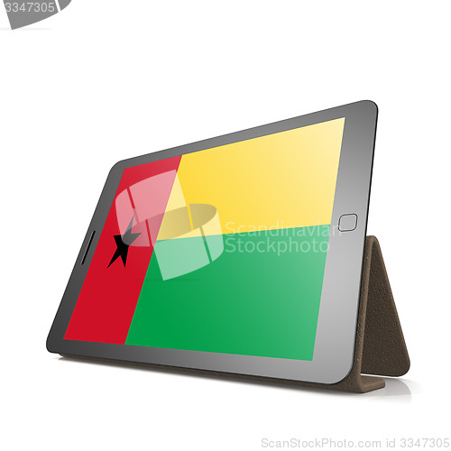 Image of Tablet with Guinea Bissau flag