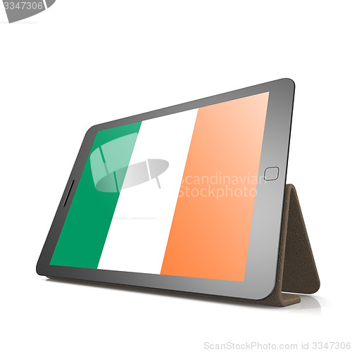 Image of Tablet with Ireland flag