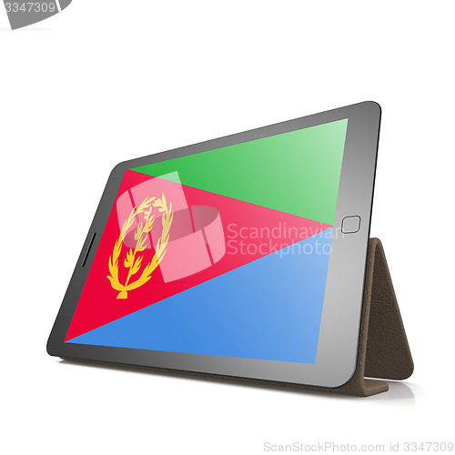 Image of Tablet with Eritrea flag