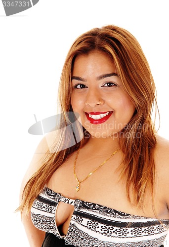 Image of Smiling Asian woman in closeup.