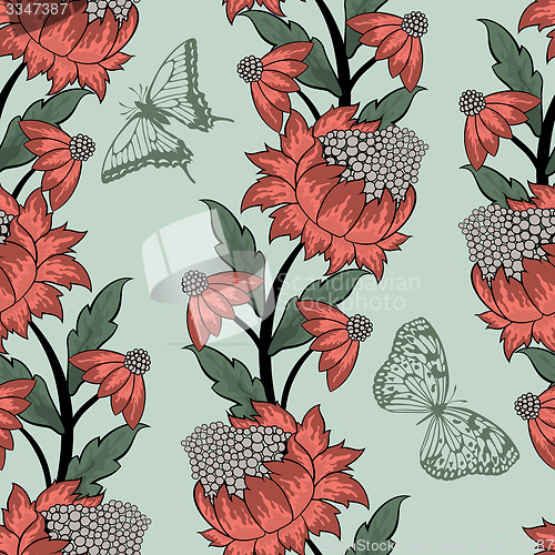 Image of Seamless floral pattern