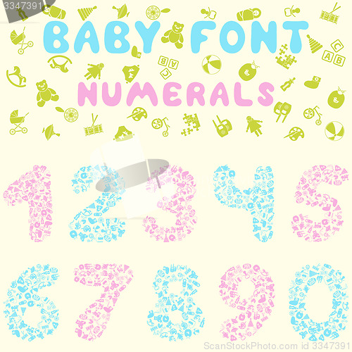 Image of Baby font design