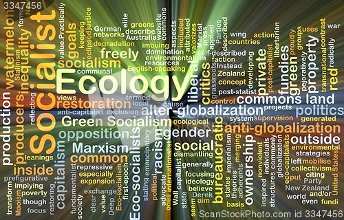 Image of Socialist ecology background concept glowing