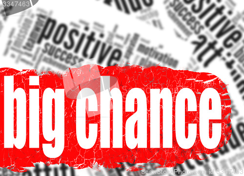 Image of Word cloud big chance