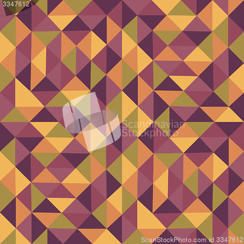 Image of Geometric triangles background. Mosaic. 