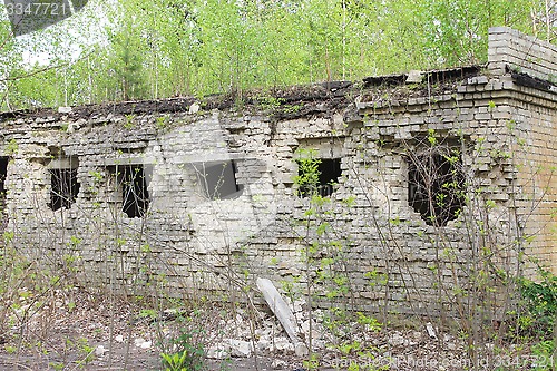 Image of old desolate building with broken windows