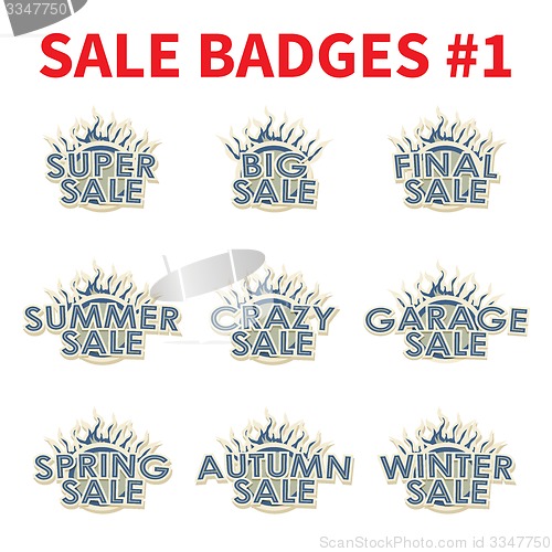 Image of Set of Huge sale badges