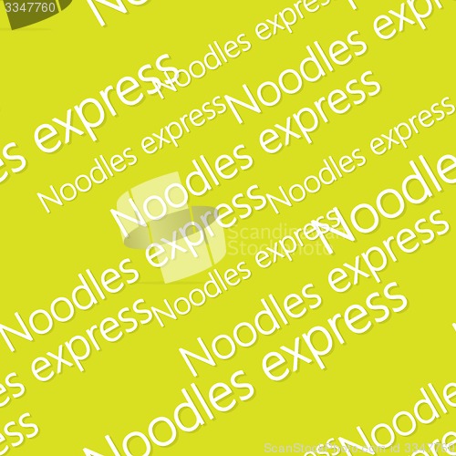 Image of Noodles logo seamless pattern. 