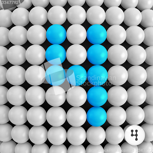Image of Number four. Abstract mathematics background. 