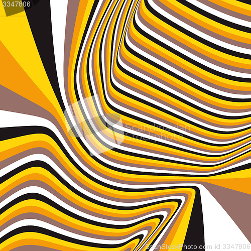 Image of Pattern with optical illusion. Abstract background. Optical art.