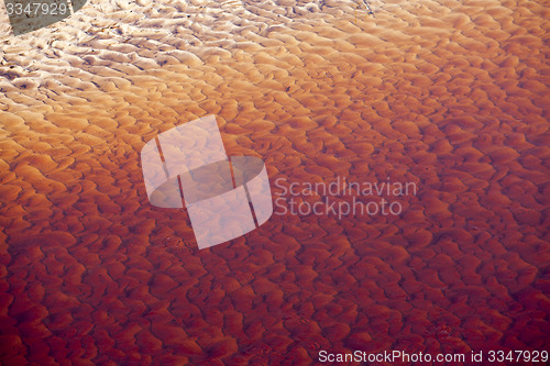 Image of Red Wavy sand texture