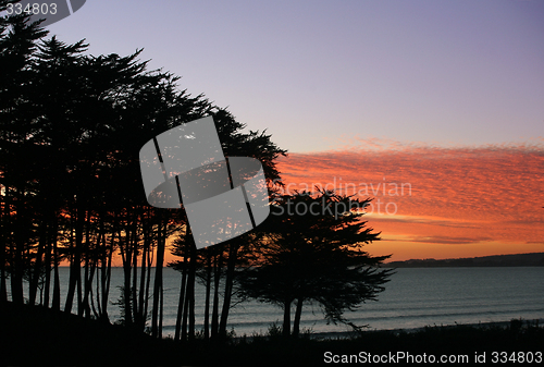 Image of Beach at sunset