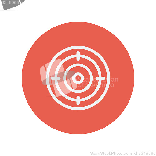 Image of Target board thin line icon