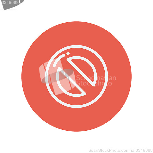 Image of Stop thin line icon