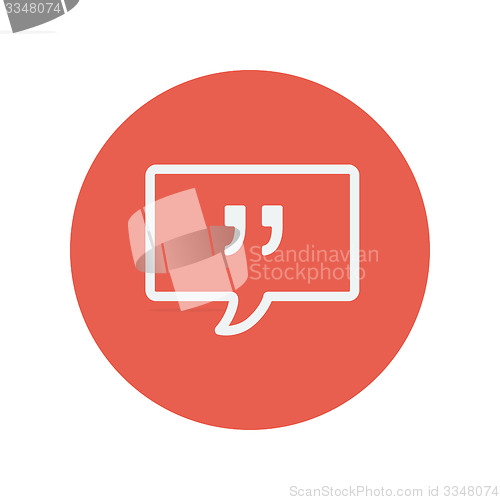 Image of Speech bubble thin line icon