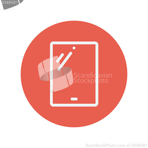 Image of Tablet thin line icon