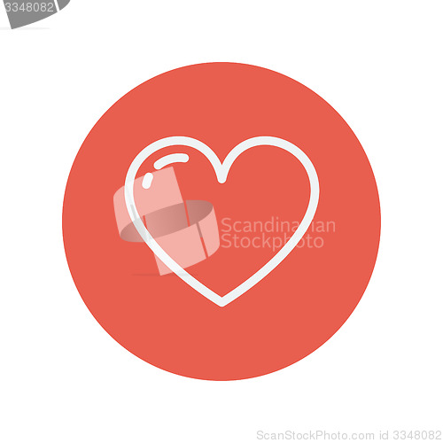 Image of Heart thin line icon