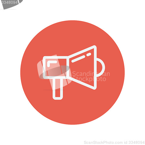 Image of Megaphone thin line icon