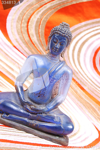 Image of Blue Buddha.