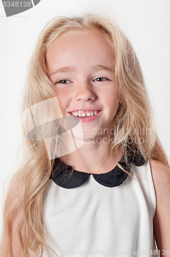 Image of Portrait of happy little girl