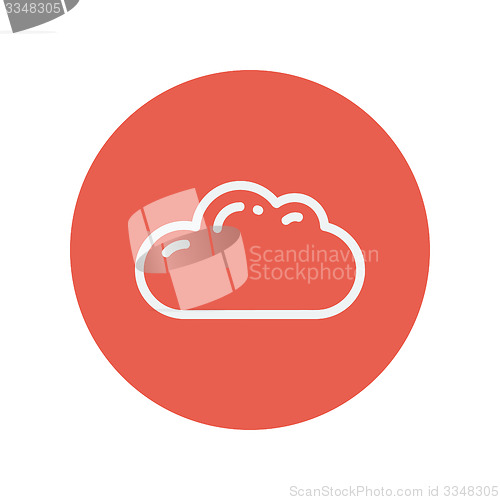 Image of Cloud thin line icon