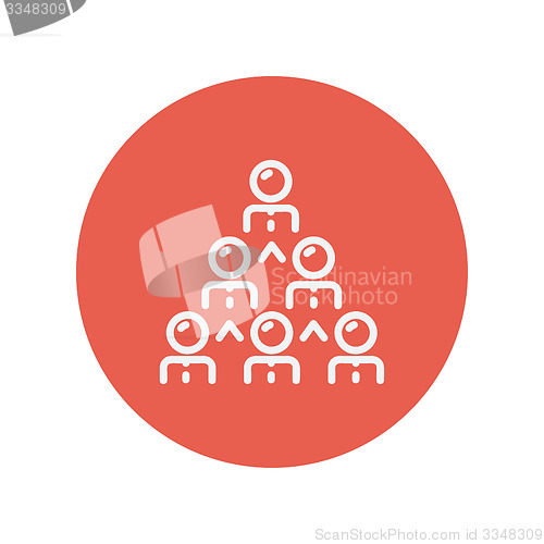 Image of Business meeting thin line icon