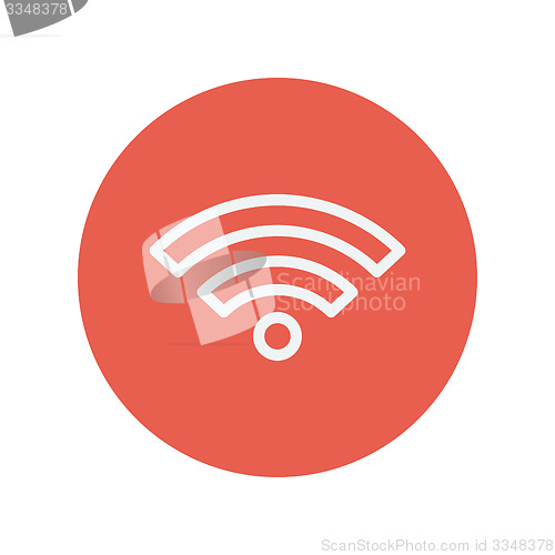Image of Wifi thin line icon