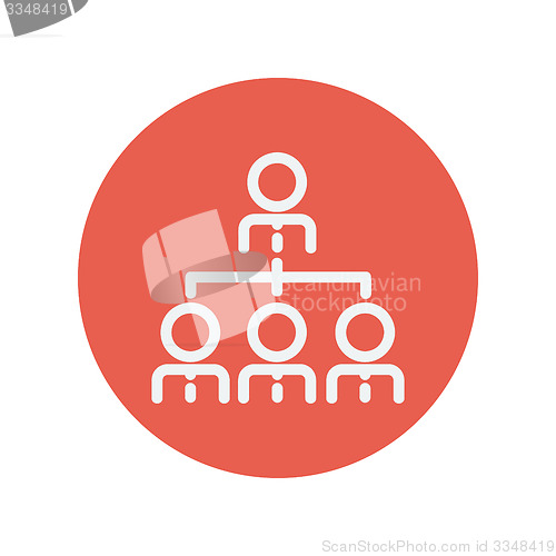 Image of Business meeting thin line icon