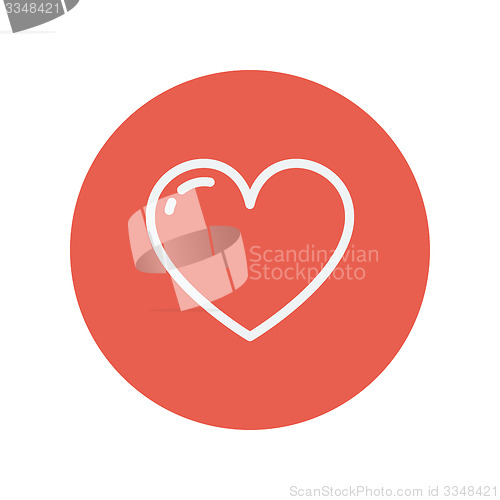 Image of Heart thin line icon