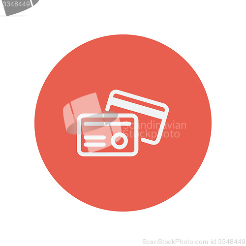 Image of Credit card thin line icon