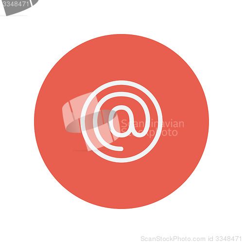 Image of E-mail internet thin line icon