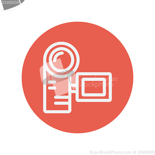 Image of Camcorder thin line icon