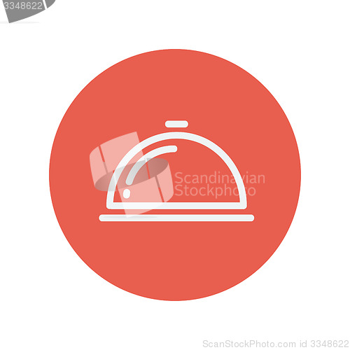 Image of Food cover thin line icon